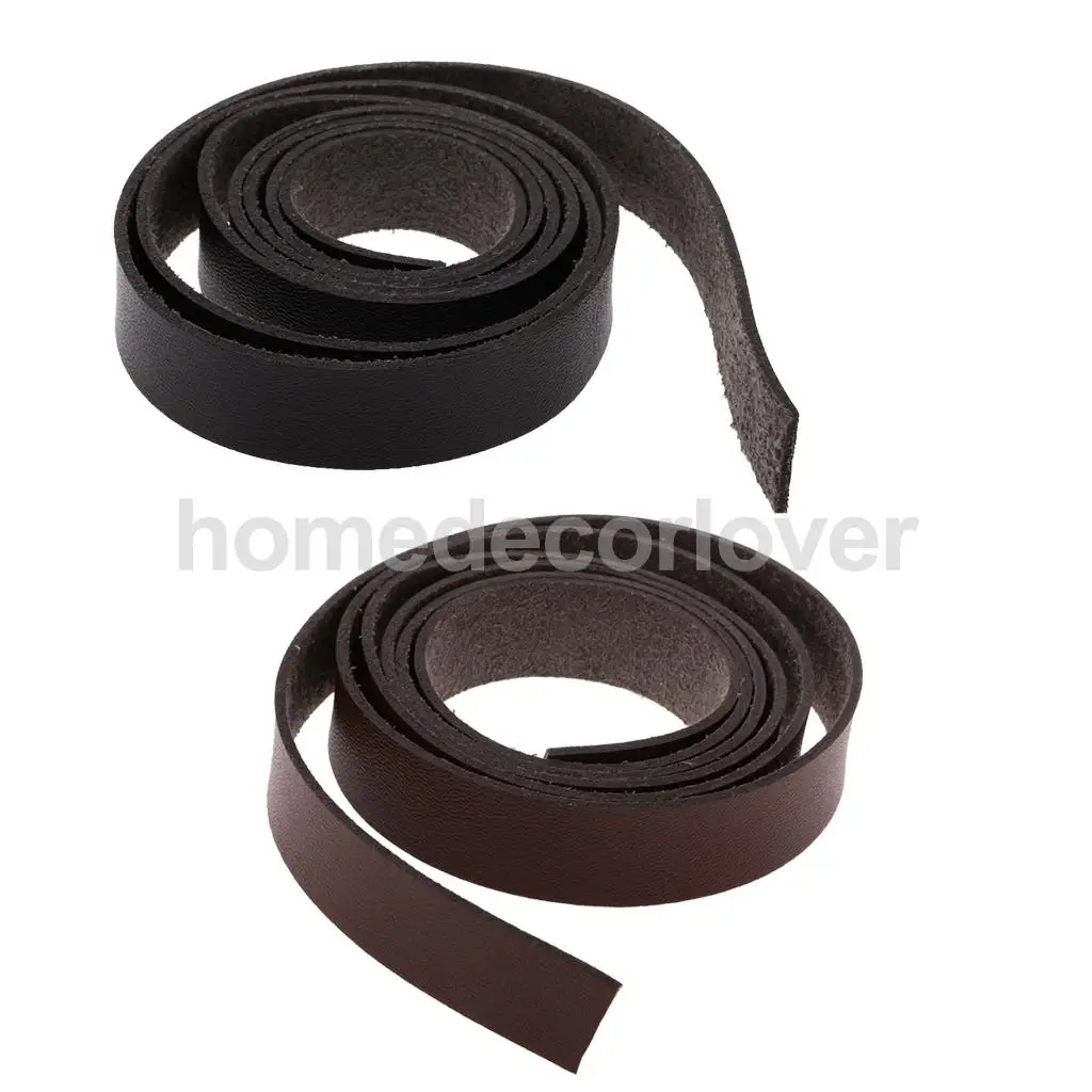 Wine Red 2 Meters x 15mm Leather Strap Strips for Leather Crafts Accessories