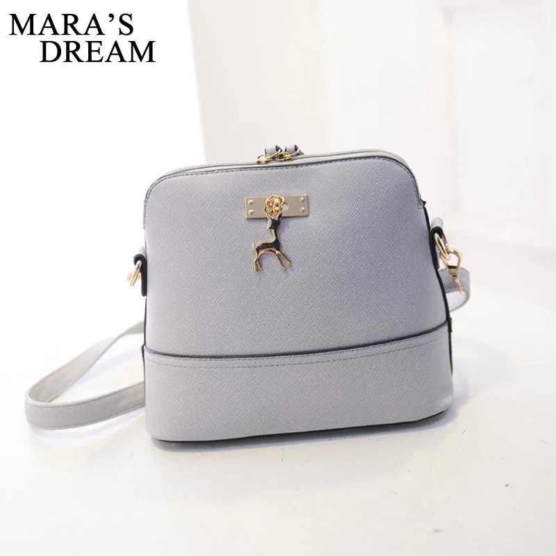  Mara's Dream women leather small shoulder bag women Deer Spliced Collision cross body bag Women sho - 32806153784