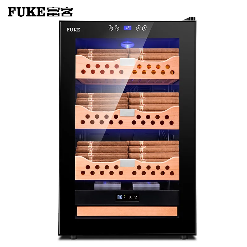 

Free ship cigar cabinet humidor led light humidor Cooler Humidor Cabinet Cigar Cooler FK-68C