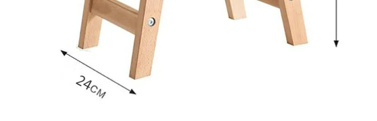 Устойчивый деревянный стул домашняя дверь изменить обувь стул Скандинавская ткань мягкая поверхность Османская гостиная журнальный