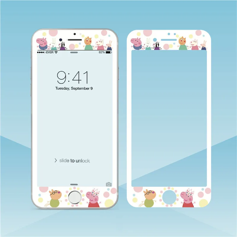 Милое Защитное стекло для iPhone 8 plus 7 мультяшное закаленное 6 s 3D защита экрана с