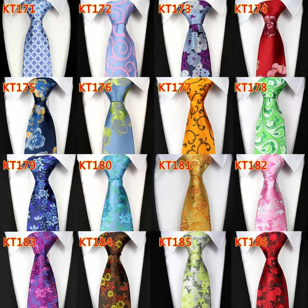 KT(лот 5 шт.) 8 см мужской классический галстук винтажный клетчатый Пейсли OEM Женихи Галстуки Свадебный день рождения галстук подарок