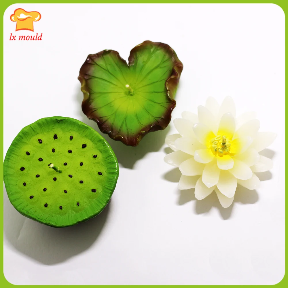 

2017 new original baked plant silicone mold lotus seed soap mould lotus candle mold lotus clay tools