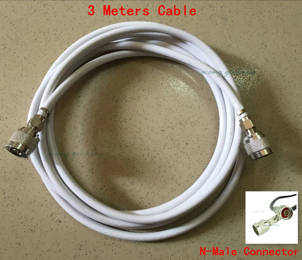 3 м N штекер в N мужской разъем 75-5 коаксиальный кабель ретранслятор телекоммуникационный кабель для подключения бустера с антенной