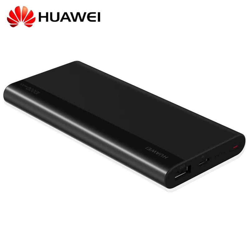 Huawei power Bank 10000mAh type-C Max 18W 5V 9 V/2A портативная Быстрая зарядка двойной USB быстрое зарядное устройство тонкий телефон power bank