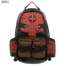 HJKL Дэдпул Marvel Comics, школьные сумки с супергероями из фильма «Civil War», мужские рюкзаки Mochila, рюкзаки на плечо, женская сумка
