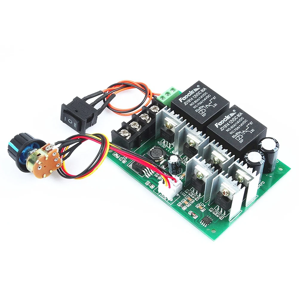 Pwm скорость электронный 40A DC12V/24 V/36 V/48 V щеткой контроллер двигателя Максимальная мощность 2000 Вт три передачи вперед/назад/стоп