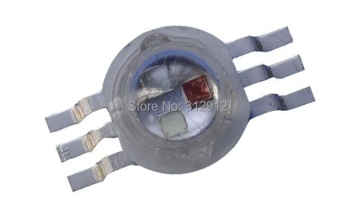 

6 pin 3W RGB led bead chip red/blue/green;350ma;2.0-3.6V;120degree light angel;6pin