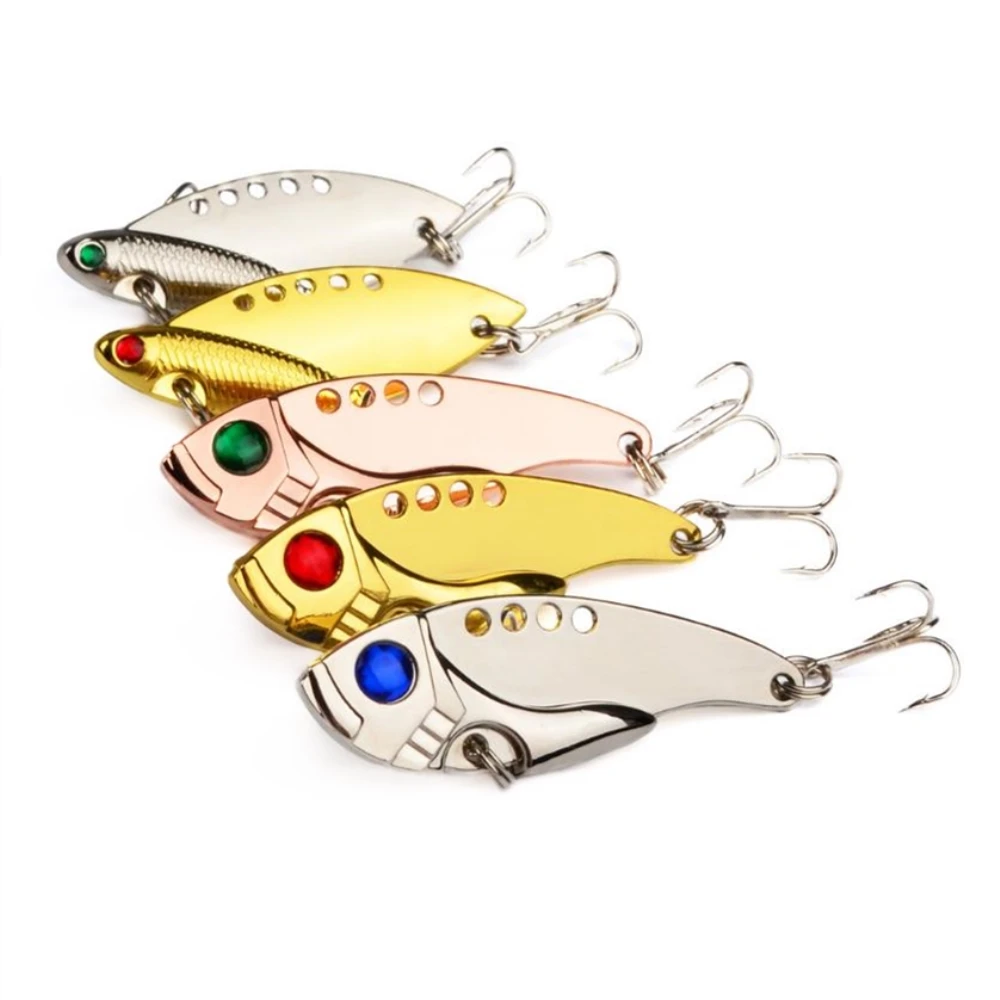 

1Pcs Metal VIB Lures 5.5cm 10g vivid Vibrations Spoon Lure Fishing bait Bass Artificial Hard Bait Cicada lure VIB Bait Wobblers