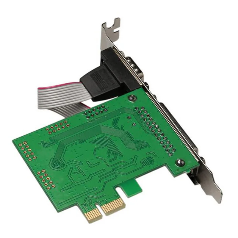 PCIE to DB25 Parallel Port & RS232 Serial Port / COM port Card
