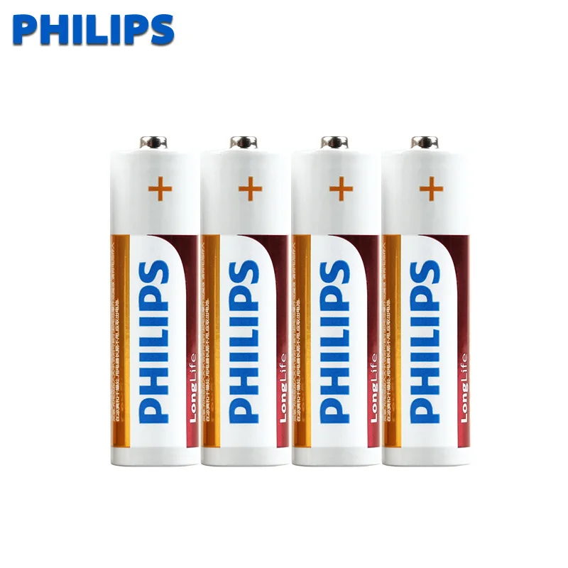 

philips 4Pcs Carbon Dry Battery AA 1.5V Baterias For camera calculator alarm