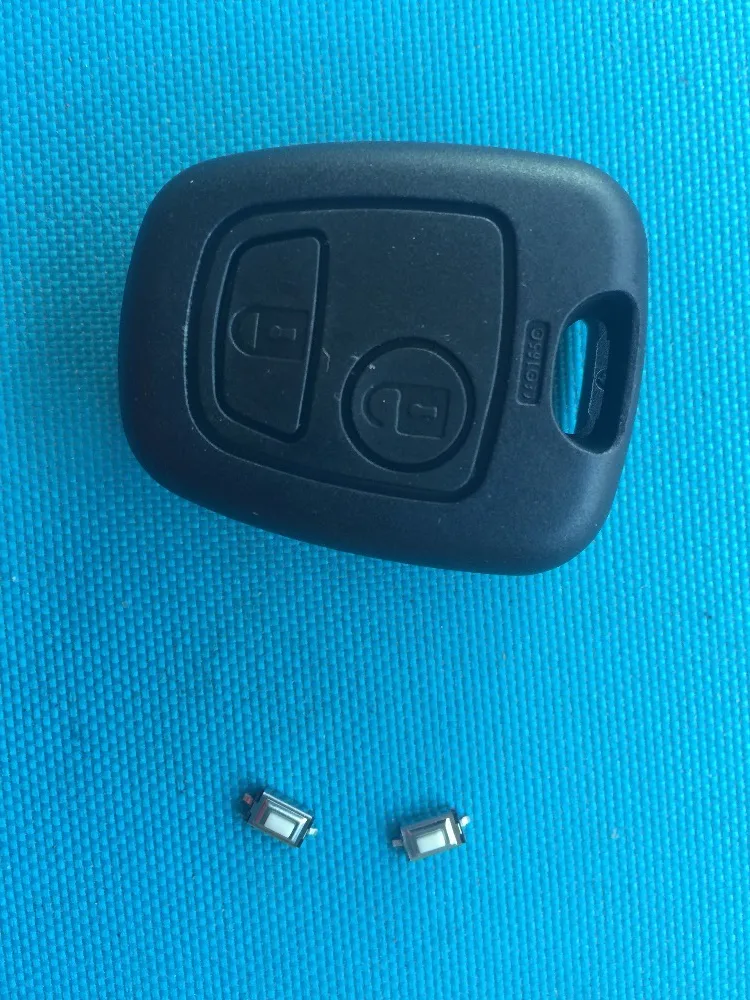 

For Peugeot 206 2 BUTTON REMOTE KEY Case no NE73 blade no logo add 2 pcs micro switches