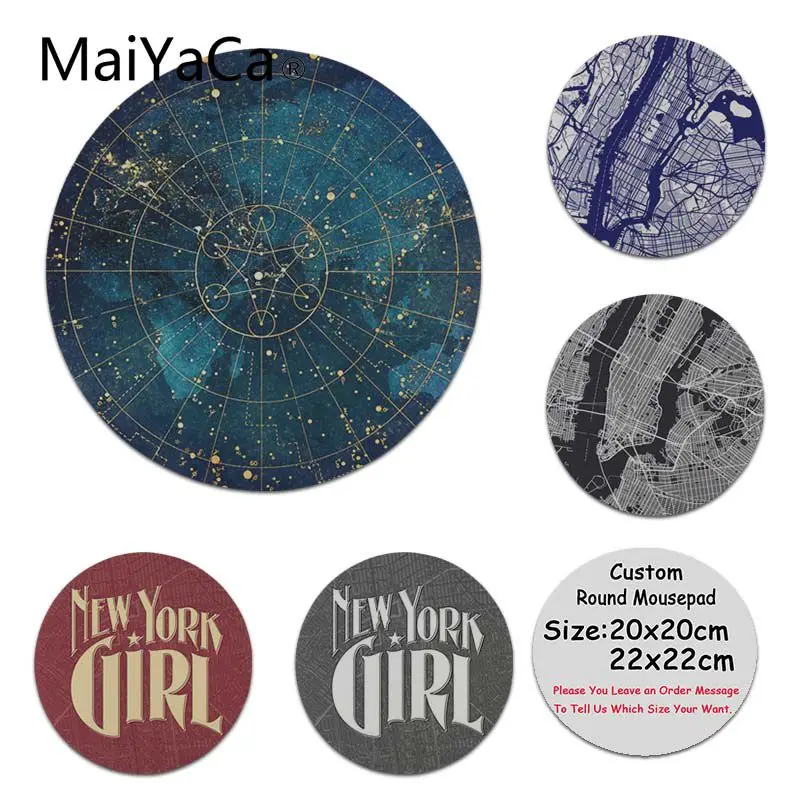 

MaiYaCa Star Map City Lights Anti-Slip Durable Silicone Computermats Size for 22x22x0.2cm Colorful Mouse Pad