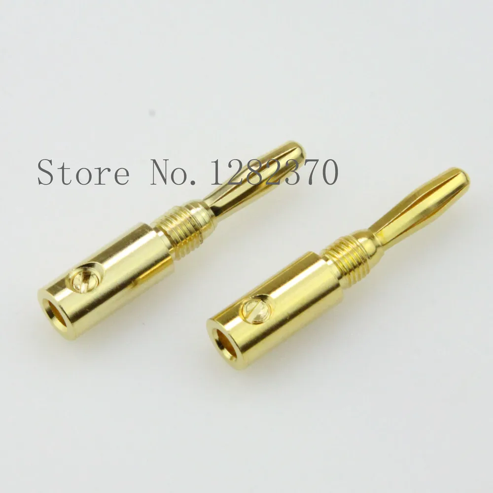 

[SA] BP4528 gold plated solder-free 4mm banana plug Banana Plug GoldPlated Solderless --50pcs/lot