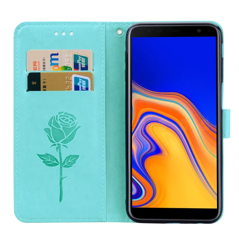 Кожаный чехол для samsung J6 Plus, чехол-бумажник, откидная крышка для samsung Galaxy J6Plus J6+ J 6 Plus J600F J610F, чехол для телефона