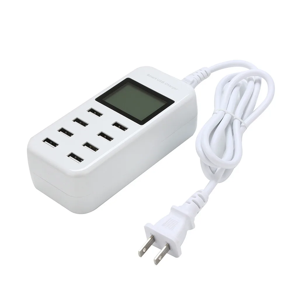 EPULA 8 портовый USB зарядное устройство Порт настольная зарядная станция с ЖК