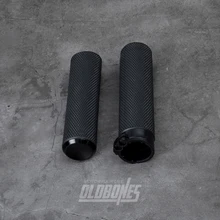 1 пара OLDBONES кафе гонщик для Harley 25 мм Мотоцикл с ЧПУ Ручка Бар Ручные ручки руля черный