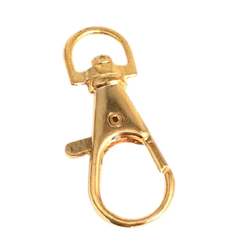 TEXU Gold Tone Metal Handbag Strap Ornament Swivel Snap Hook 5 Pcs