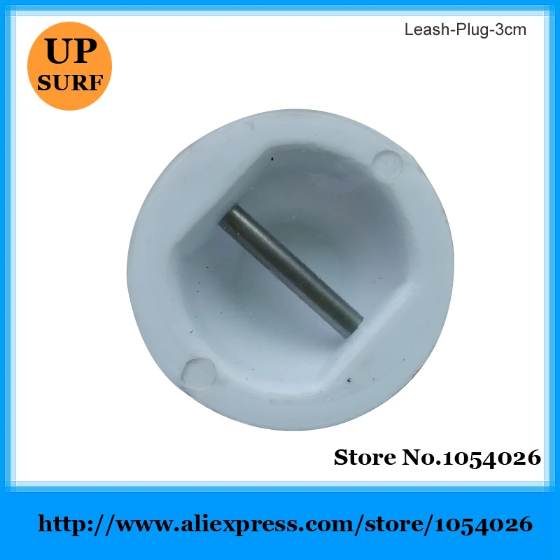 

Surf Leash Foot Plug 3cm White and Black Surfboard Leash Plugs