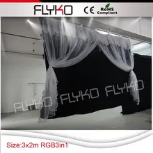 3X2 м Алибаба Экспресс Звезда ткань для свадебного фона