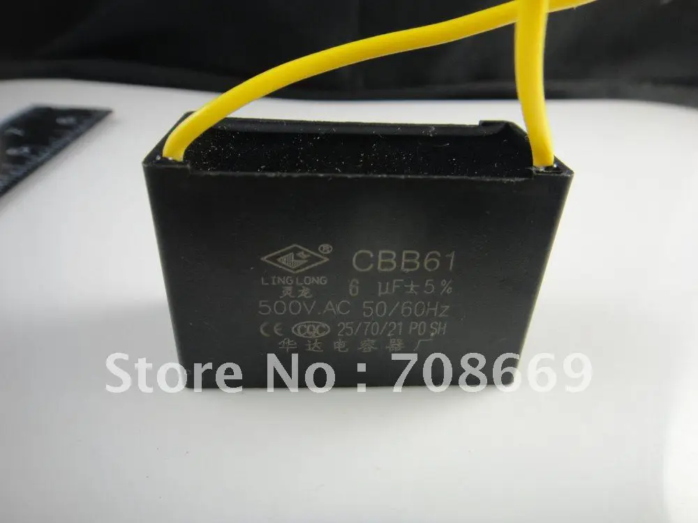 Конденсатор cbb61 500vac