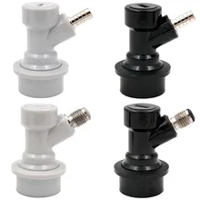 Connecteur distributeur de fût de bière, 1/4 pouces, serrure à bille en plastique, pour liquide et gaz