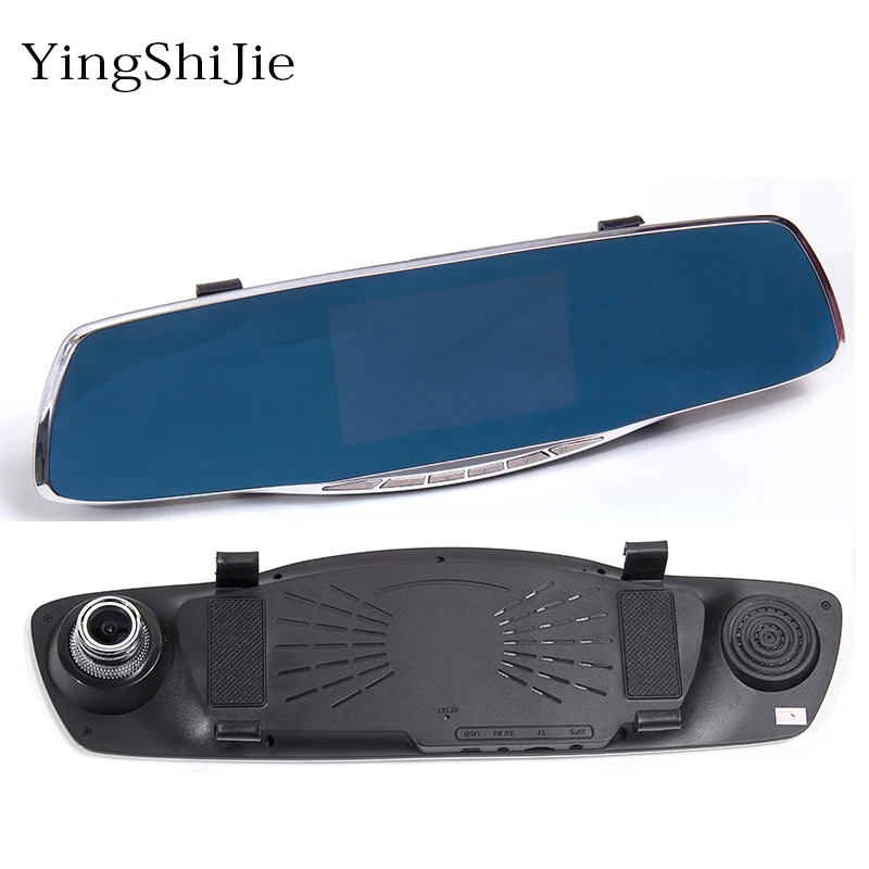 

YingShiJie Full HD 1080P Car Dvr Dash Camera Auto 4.3 Inch Rearview Mirror Digital Video Recorder Dual Lens Reversing camera