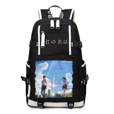 

your name Backpack Cosplay Tachibana Taki Miyamizu Mitsuha Canvas Bag Schoolbag Travel Bags