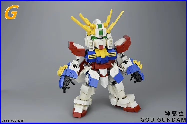 Блоки MOC GUNDAM SD Бог Gundam робот Совместимость Legoelys игрушки|Игрушечные кубики| |