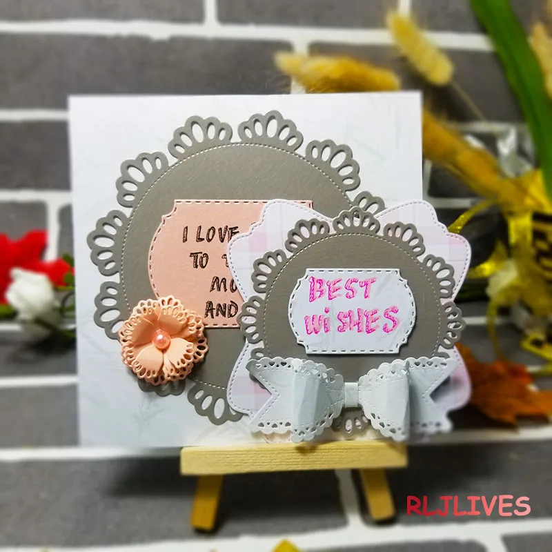 

Lace Circle Metal Cutting Dies Stencils for DIY Scrapbooking Stamp/photo album Decorative Embossing DIY Paper Cards