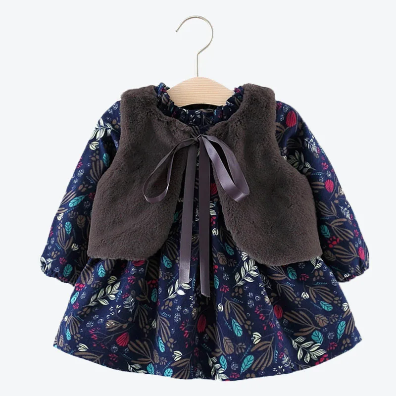 Детское летнее платье с цветочным узором для девочек, хлопковое платье принцессы для маленьких девочек, Vestidos, рождественское платье на день рождения