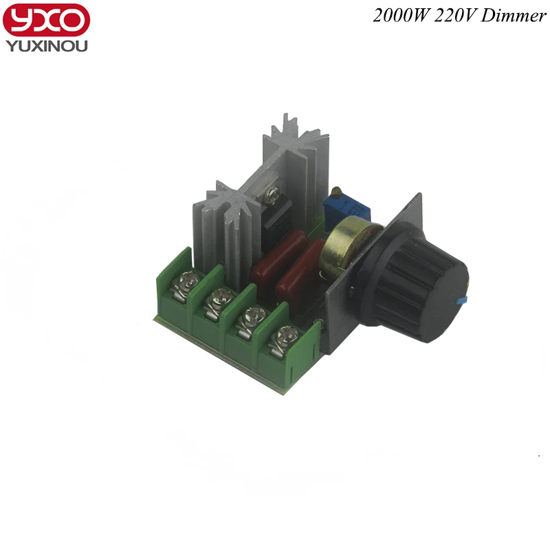 Высокое качество 1 шт. 2000 Вт 220 В затемнения диммеры термостат SCR Скорость контроллер Напряжение регулятор