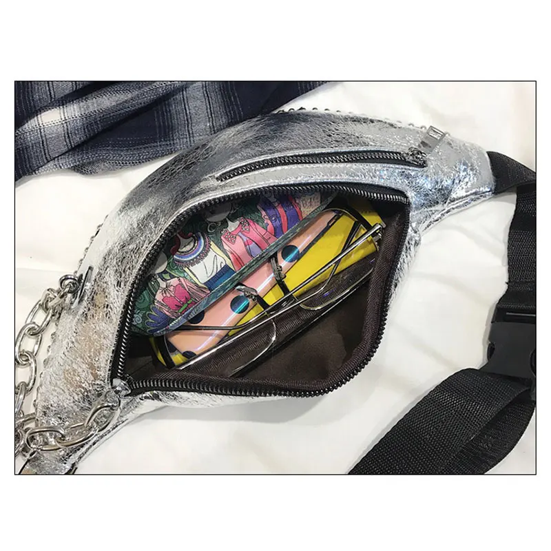 Женская поясная сумка в стиле панк, Женская многофункциональная поясная сумка, модная сумка из искусственной кожи для телефона, поясная сумка