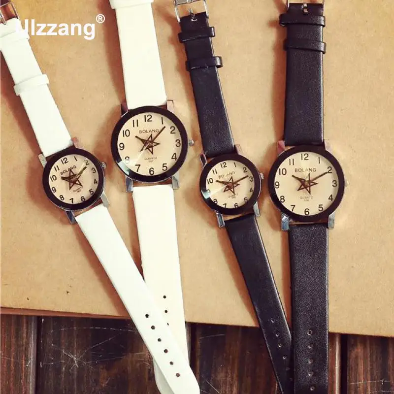 Новинка Горячая Распродажа бренд Magic Star Черный Белый аналоговый кварцевые часы-браслет наручные часы для женщин девочек мужчин влюбленных