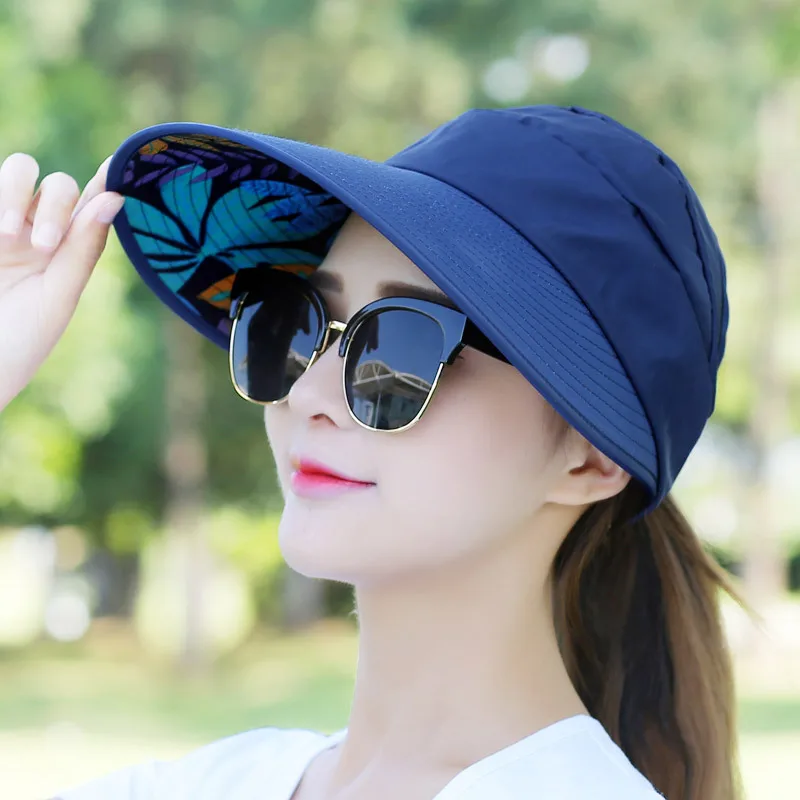 Цветочные солнцезащитные шляпы для женщин, летние, широкие, с большими полями, флоппи, пляжные, складные, защита от солнца, ультрафиолет, шапки, шляпы от солнца