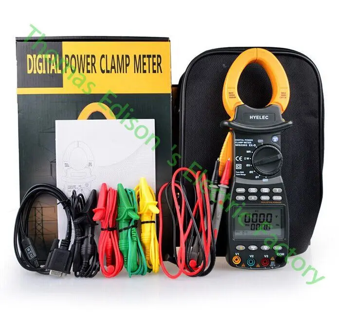 High quality MS2203 3 phase TRMS Digital clamp Meter power factor correction multimeter for V/A/W/VA/kVA/KVAR/Hz/kW/PF High quality MS2203 3 phase TRMS Digital clamp Meter power factor correction multimeter for V/A/W/VA/kVA/KVAR/Hz/kW/PF