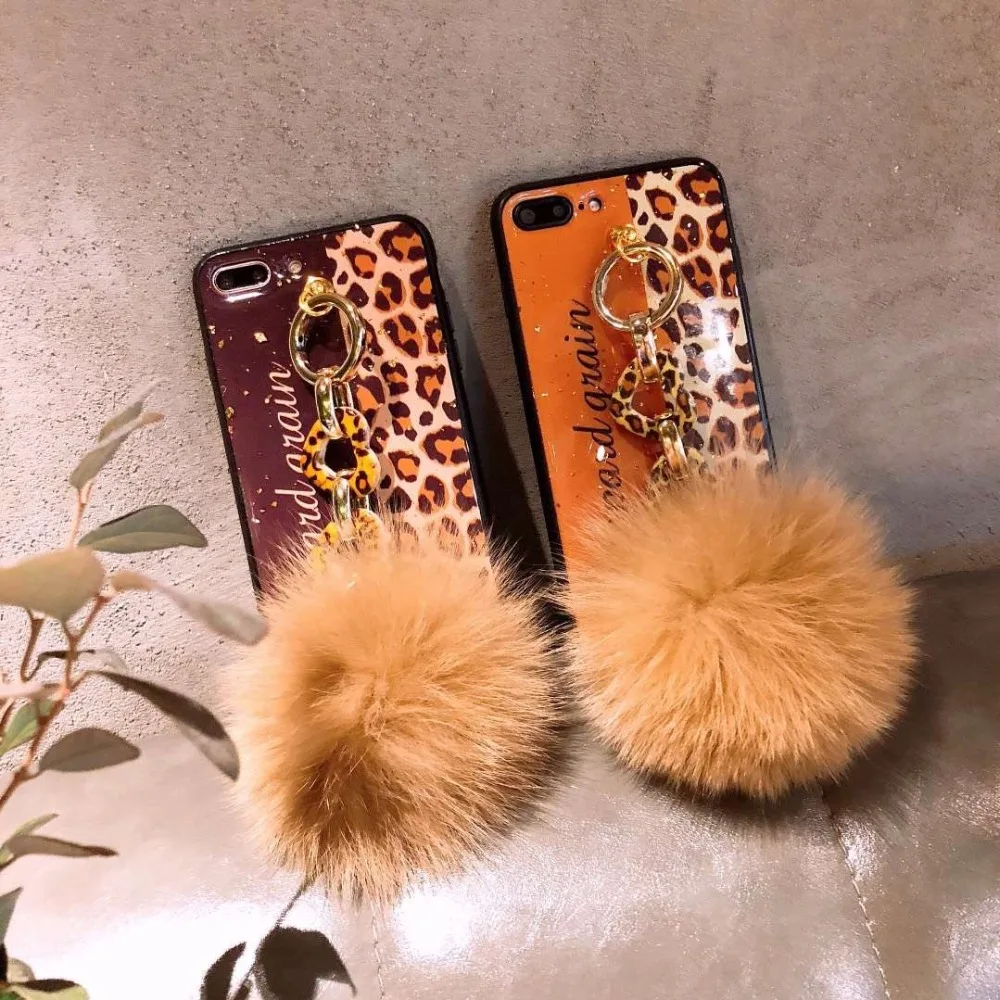 

New Fashion Wrist strap Leopard silicone Cover case for iphone 6 6S plus 7 plus 8 8plus X XR XS MAX Anti-drop mobile phone cases