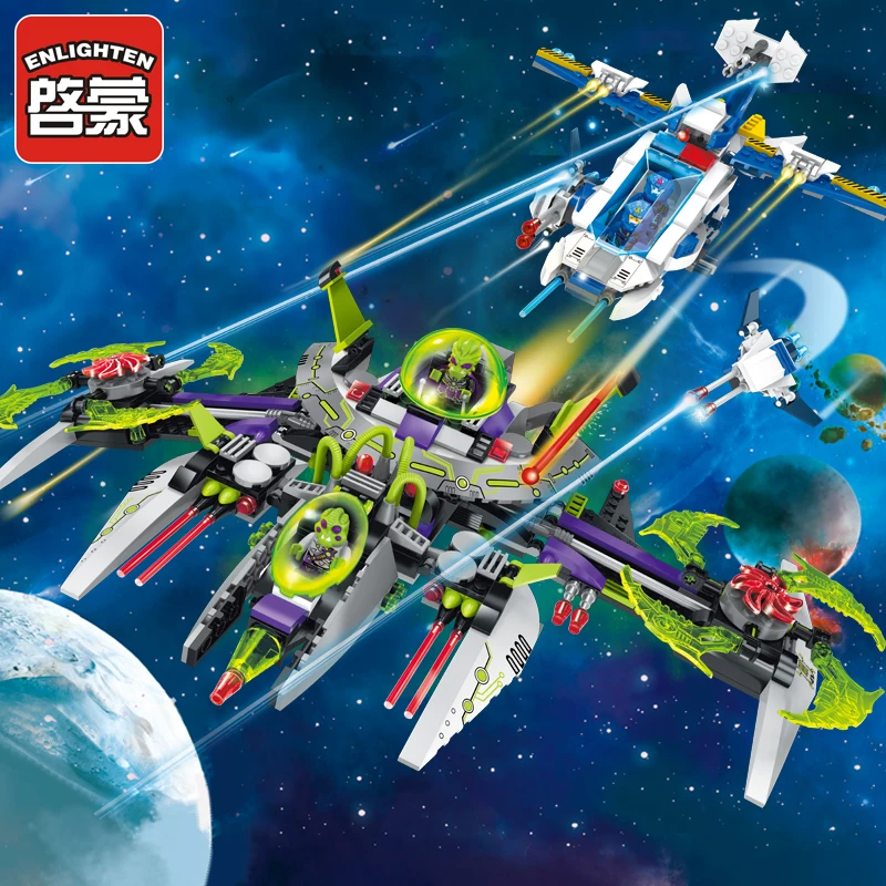 ENLIGHTEN Space Adventure Series Blocks Toy for Children 704 PCS Bricks ...