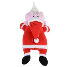 Крышка для бутылочки для кормления детей, сохраняющая тепло, красный чехол с мультяшным Санта Клаусом, милые мягкие плюшевые изоляционные сумки