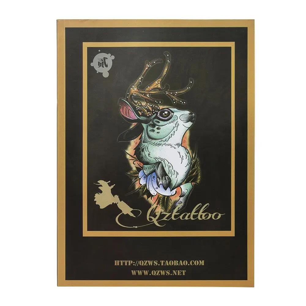 Тату флэш-книга выбранный череп красочная Живопись дизайн тату искусство творческие материалы А4 бумага ручная Татуировка для начинающих