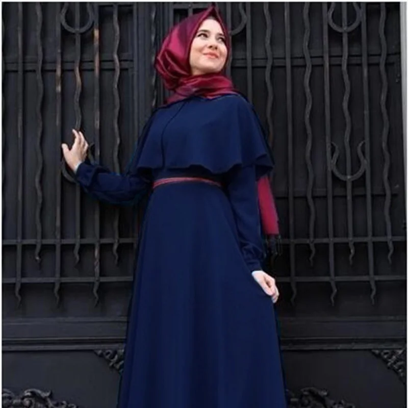 2020 Muslim Abaya Dress Women Fashion Islamic Arabic Long Hijab Dress Black Simple Clothing Traditional Abaya Muslim 7 Colors Islamic Clothing Aliexpress
