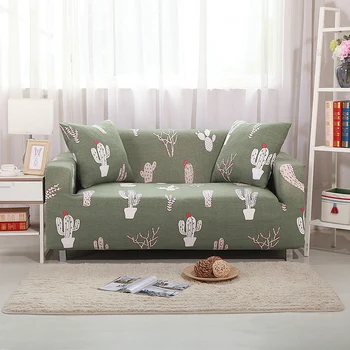 

Newest Universal Elastic Loveseat Floral Corner Sofa Cover Spandex All-inclusive Furniture Protector Sofa Slipcovers