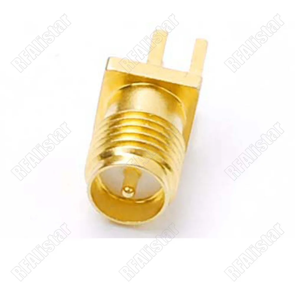 

20pcs RP-SMA Jack Female (male pin) Connector End Launch PCB Mount solder post terminal