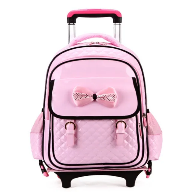 Pu Orthopedic S Trolley School Bags Lovely Pink Children Rolling Pu Orthopedic S Trolley School Bags Lovely Pink Children Rolling Backpacks Kids Travel Luggage Mochila