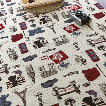 

Paris Tower Tablecloth Rectangular Cotton Linen Table Cloth Restaurant Refrigerator Dining Table Cloth Table Decoration140x140cm