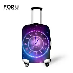 Forudesigns/3D часы толстые Чемодан чехол для багажник случае применяются к чемодан, Для женщин Обувь для девочек магистрали Защитная крышка