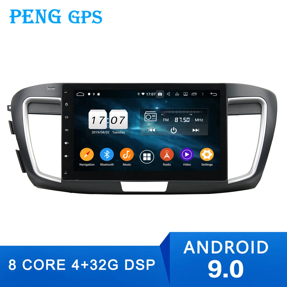 10 1 &quotAndroid 9 0 автомобильный без dvd плеера GPS радио для Honda Accord 2013 2015 навигация