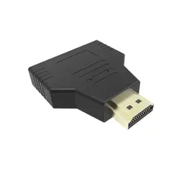 1080 P 1 в 2 Переходник HDMI разветвитель Мужской до 2 Женский Onversion Глава адаптер