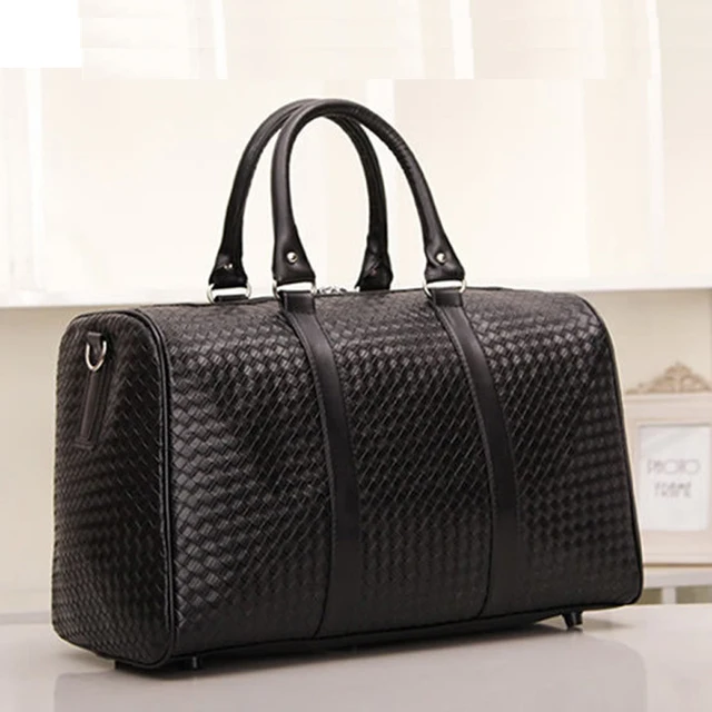 New Fashion Luggage & Travel Bags Faux Leather Men's Travel Bag Men ...