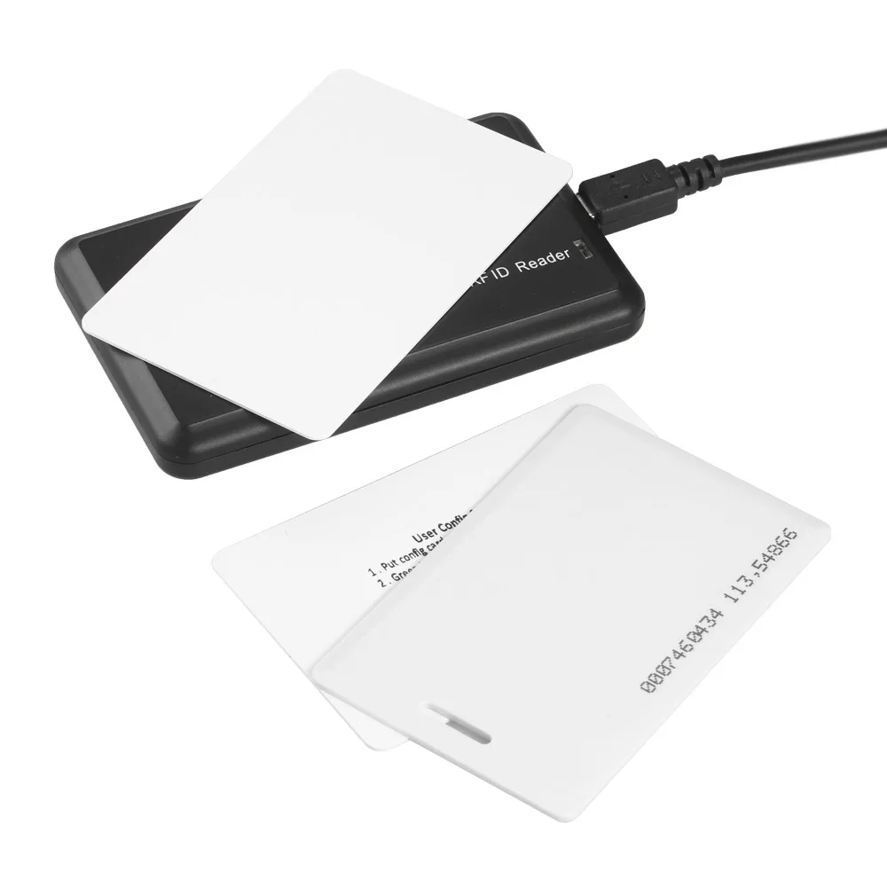 125 кГц и 13,56 МГц USB Бесконтактный Смарт RFID считыватель карт двухчастотный программируемый настольный считыватель карт для MIFARE EM